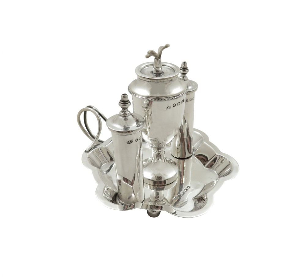 Antique Victorian Sterling Silver Table Lighter 1888 View IV