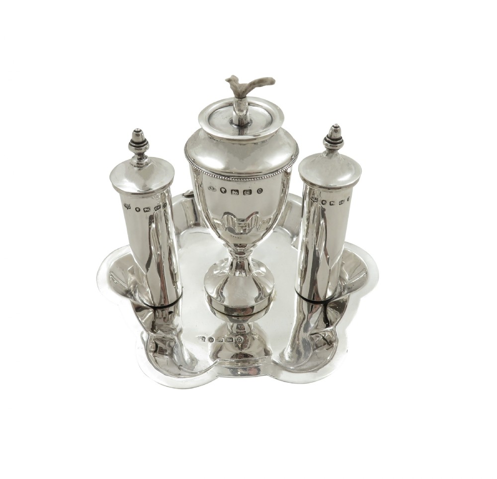 Antique Victorian Sterling Silver Table Lighter 1888 View VIII