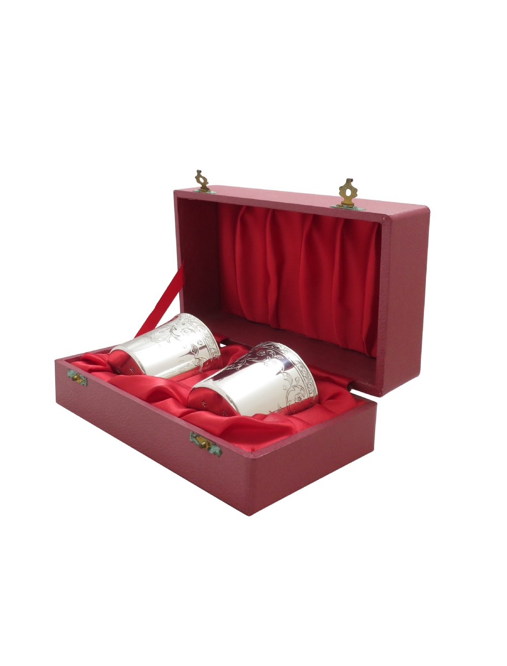 Pair of Sterling Silver Beakers in Presentation Case  View IX
