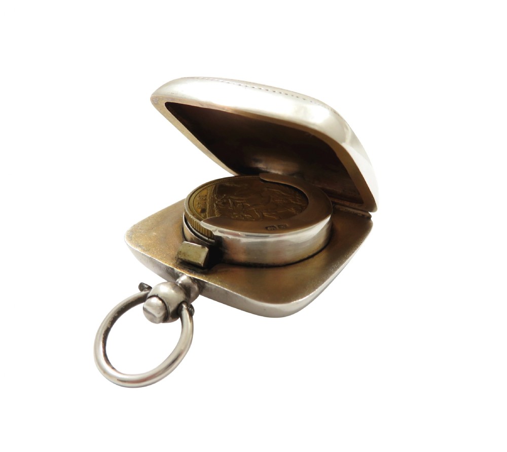 Antique Sterling Silver Sovereign Case 1913 View II