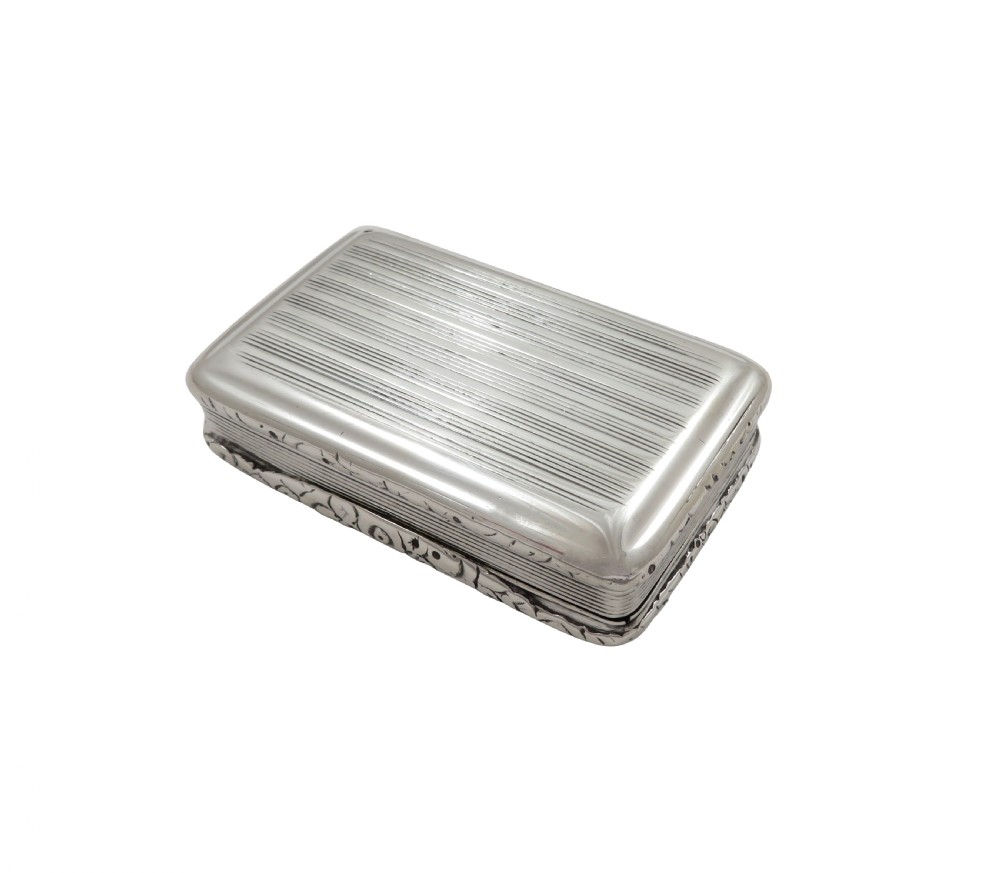 Antique Georgian Sterling Silver Snuff Box 1822 View IV
