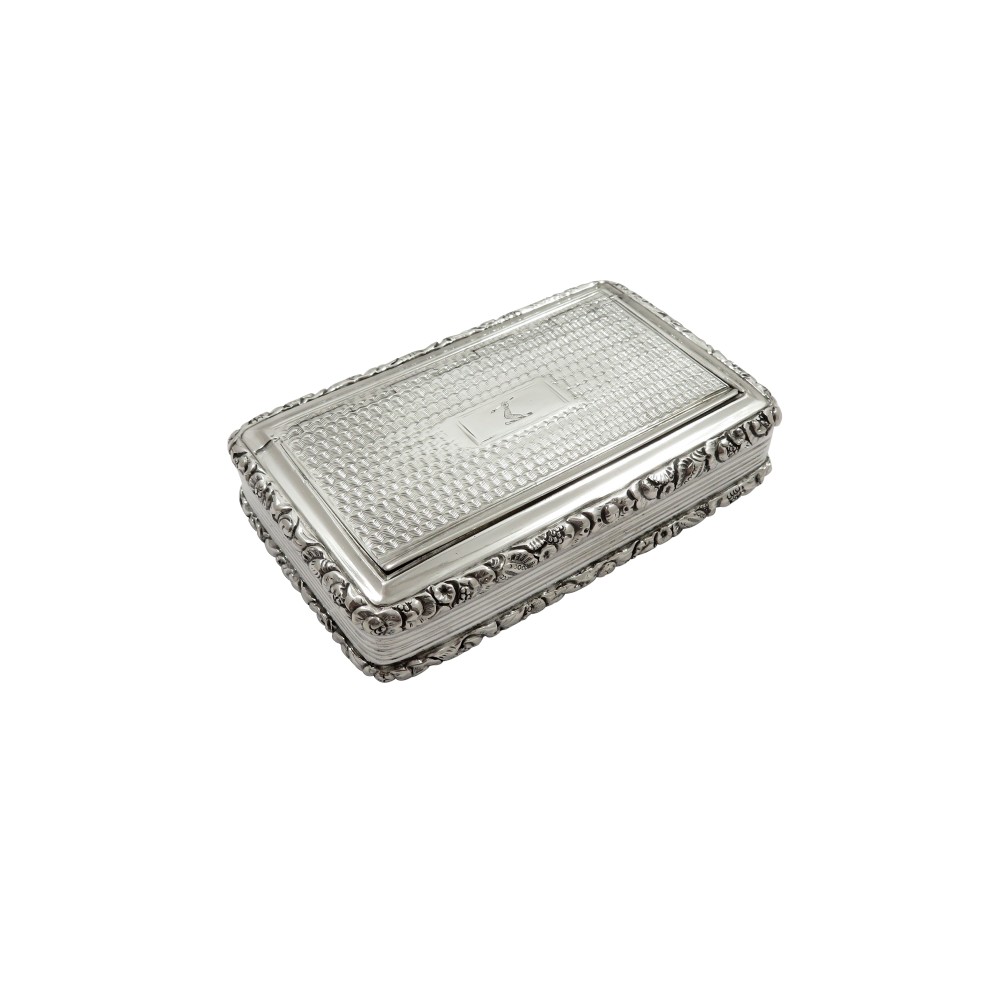 Antique Georgian Sterling Silver Snuff Box 1821
