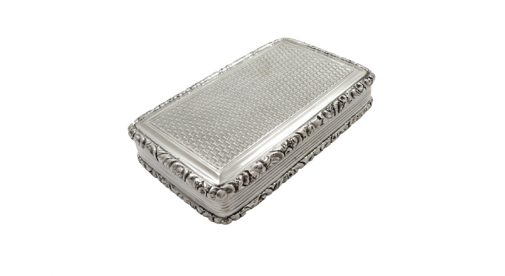 Antique Georgian Sterling Silver Snuff Box 1821 View VI