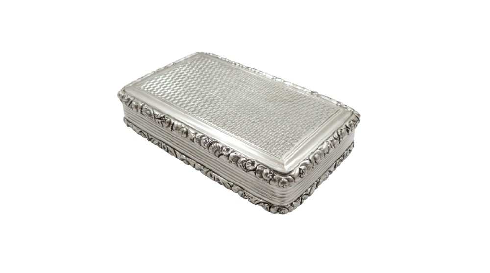 Antique Georgian Sterling Silver Snuff Box 1821 View IX