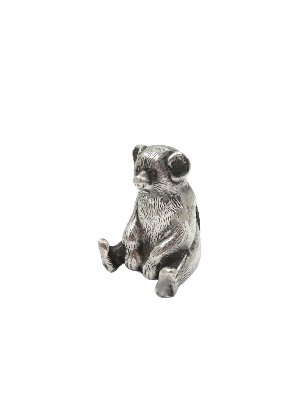 Antique Edwardian Sterling Silver Bear Pin Cushion 1909 View VII