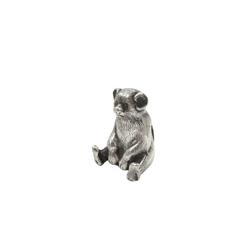 Antique Edwardian Sterling Silver Bear Pin Cushion 1909