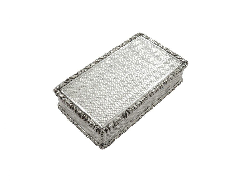 Antique William IV Sterling Silver Snuff Box 1835 View V