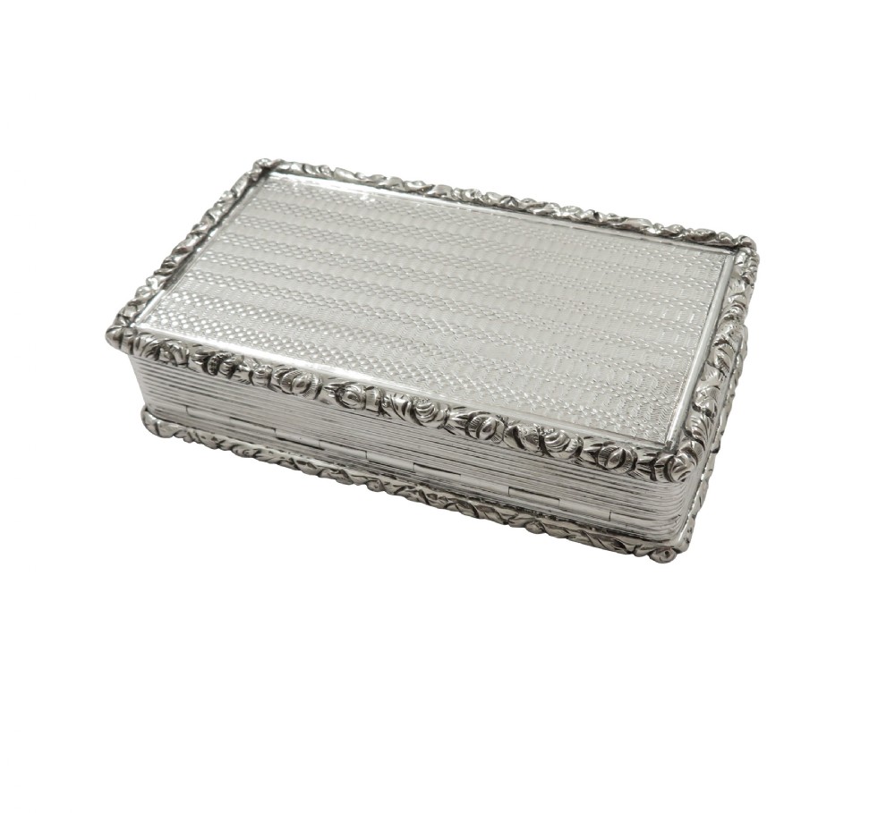 Antique William IV Sterling Silver Snuff Box 1835 View VIII