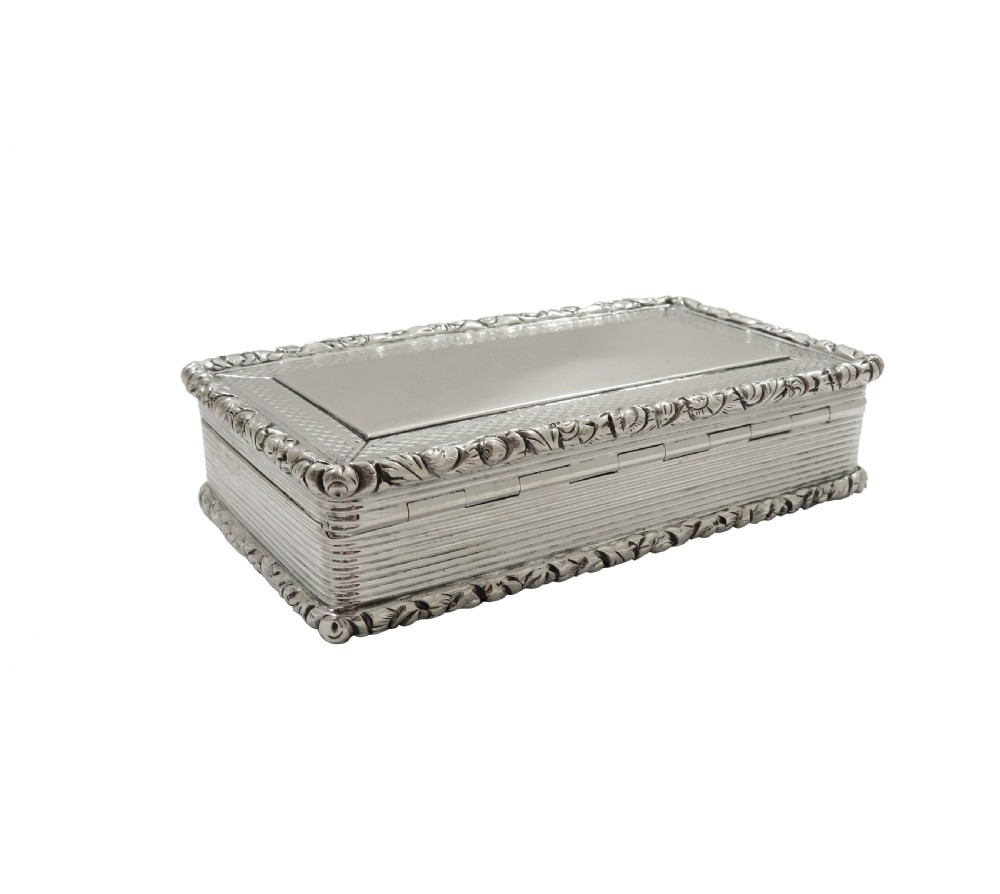 Antique William IV Sterling Silver Snuff Box 1835 View IX