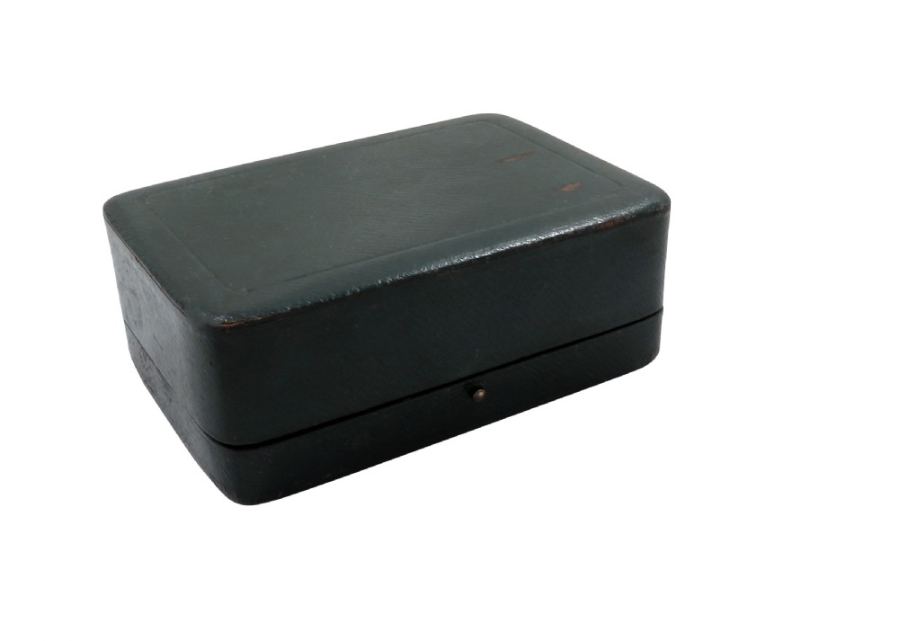 Pair of Antique George V Sterling Silver 'Triangle' Napkin Rings in Case 1912 View VI