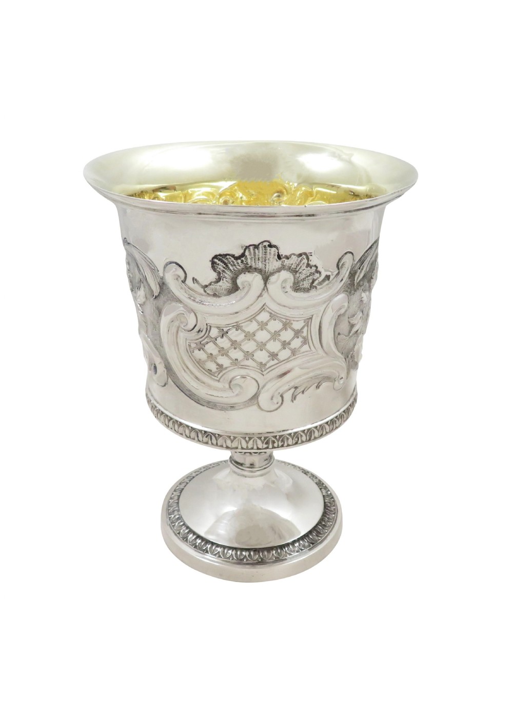 Antique Georgian Sterling Silver Wine Goblet 1817 View IV