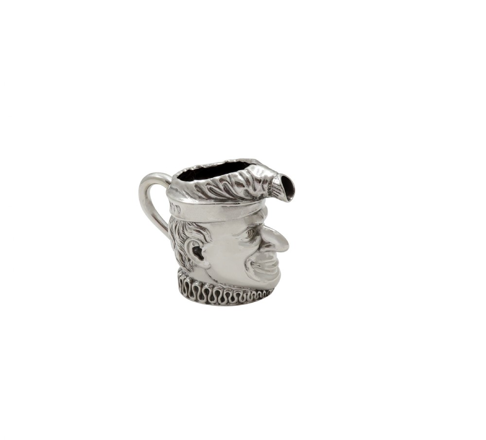 Antique Victorian Sterling Silver 'Mr. Punch' Jug 1894 View VII