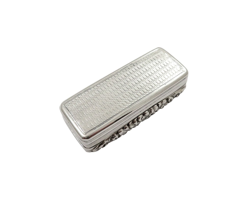 Antique William IV Sterling Silver Snuff Box 1831 View IV