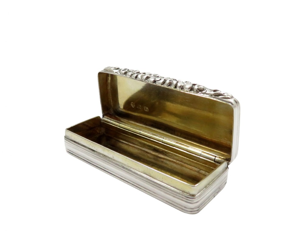 Antique William IV Sterling Silver Snuff Box 1831 View VII