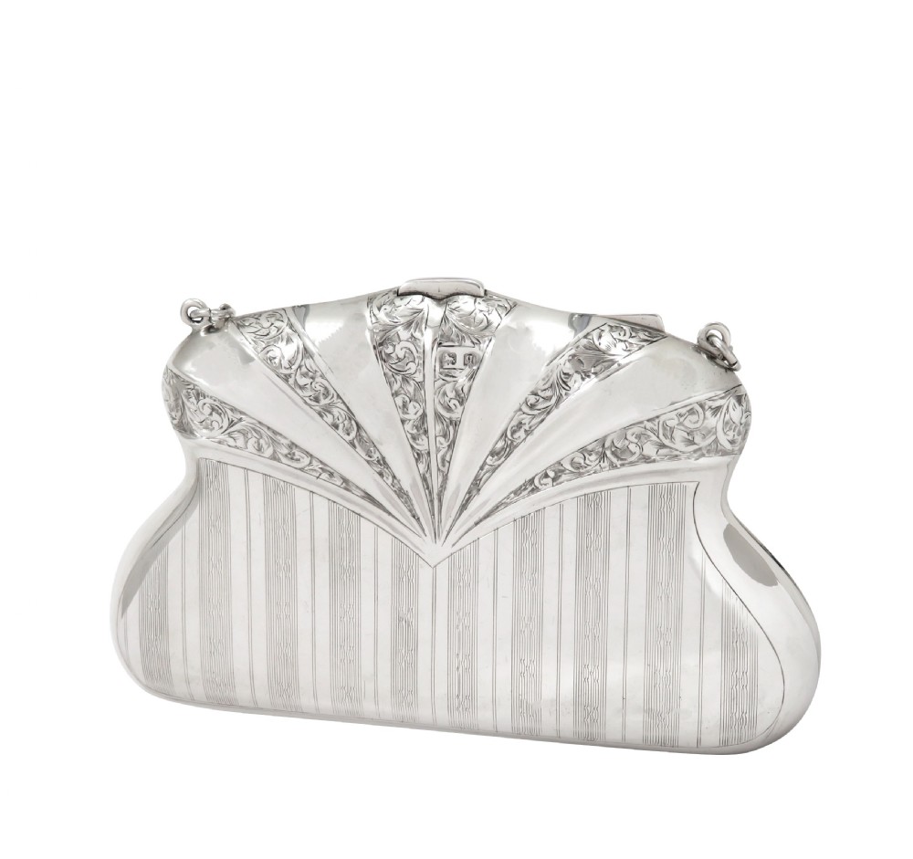 Antique George V Sterling Silver Purse 1915 View III