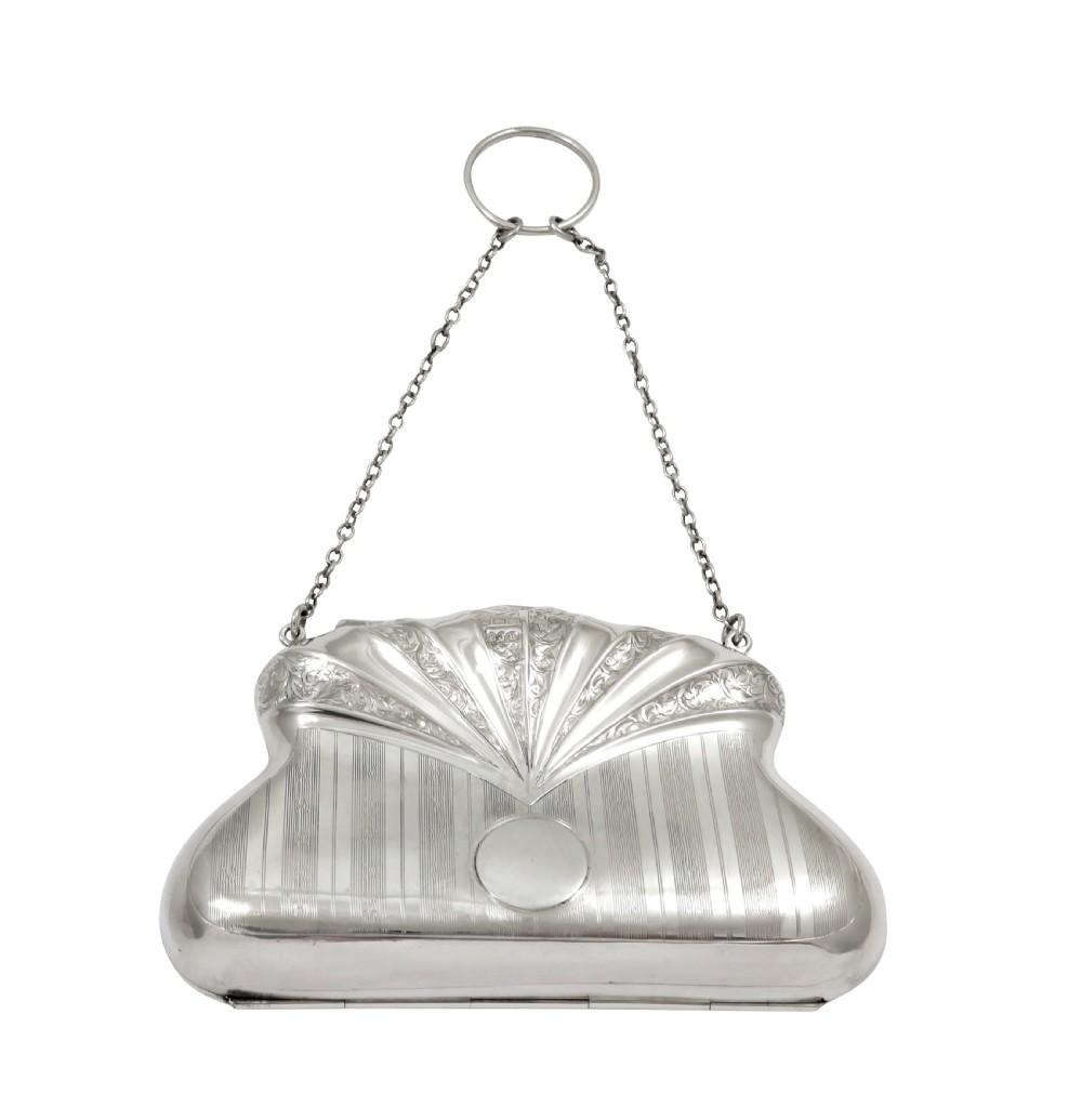 Antique George V Sterling Silver Purse 1915 View V