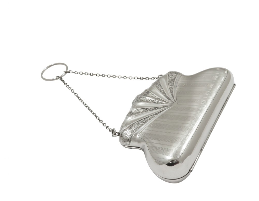Antique George V Sterling Silver Purse 1915 View VII