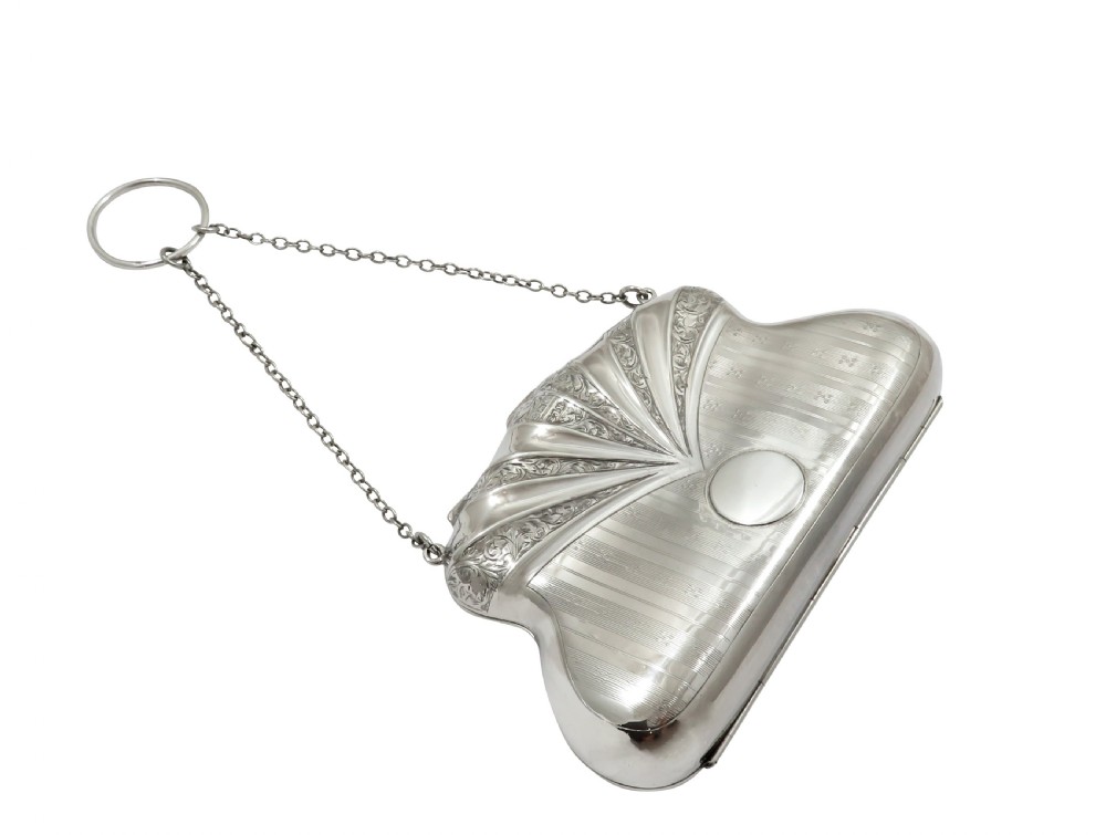 Antique George V Sterling Silver Purse 1915 View X