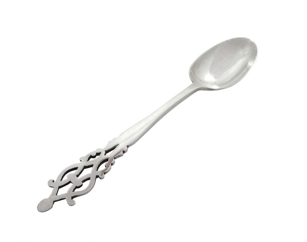 Antique Victorian Sterling Silver Spoon & Fork Christening Set in Case 1896/97 View IV