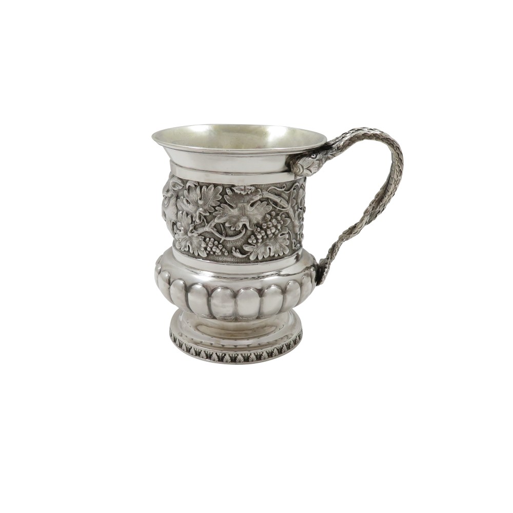 Antique Georgian Sterling Silver Child's Mug / Christening Tankard 1781