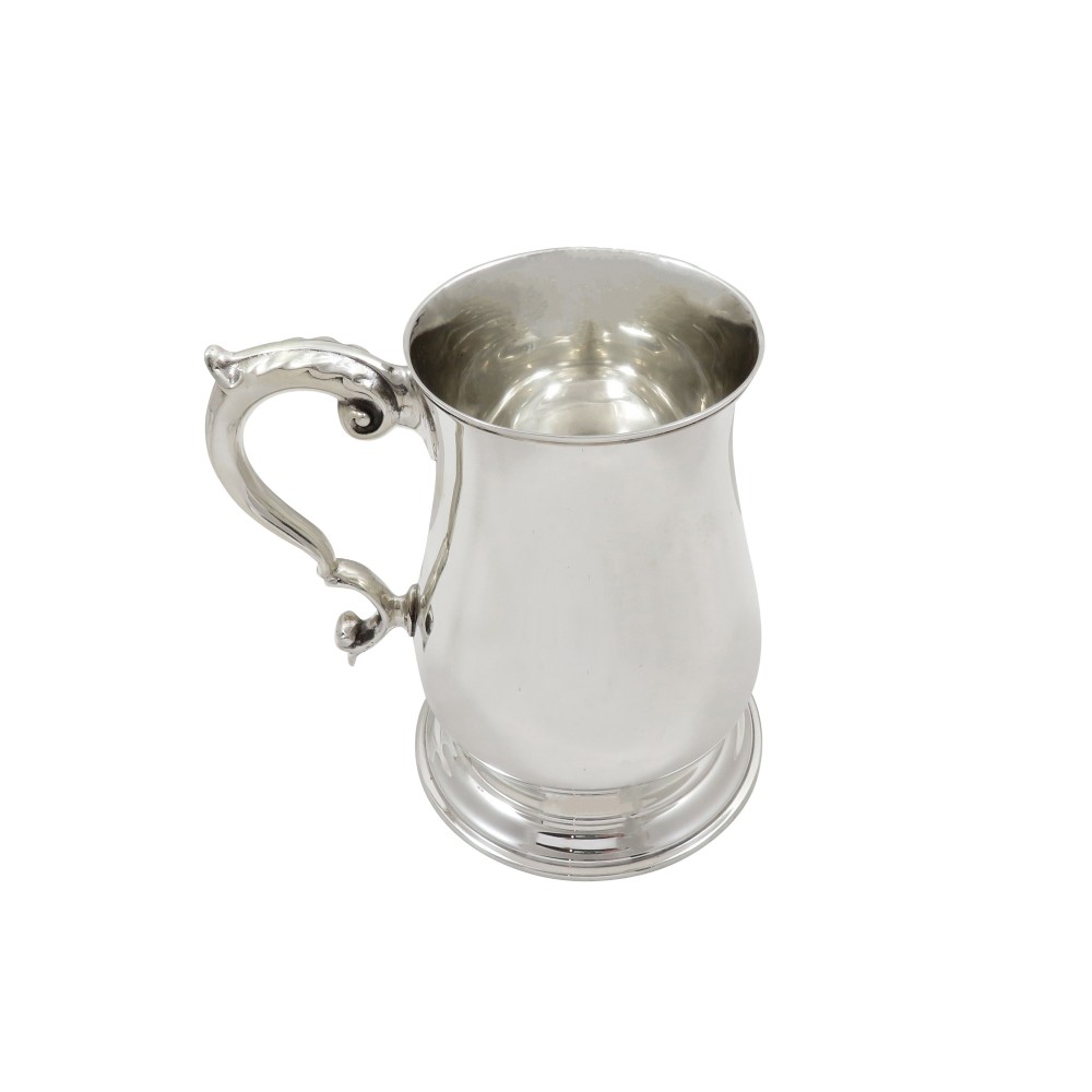 Antique Sterling Silver Pint Tankard / Mug 1966