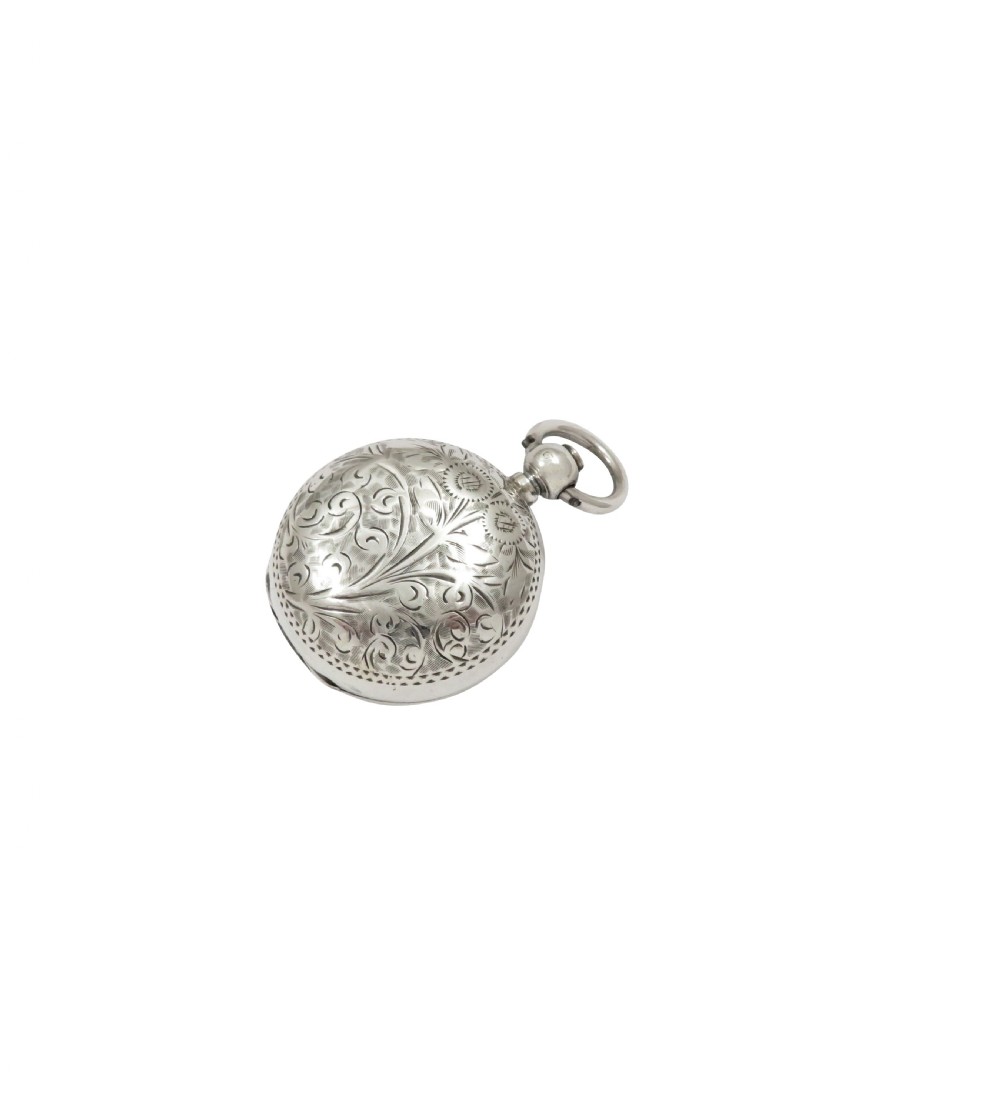 Antique Edwardian Sterling Silver Sovereign Case 1902 View IV