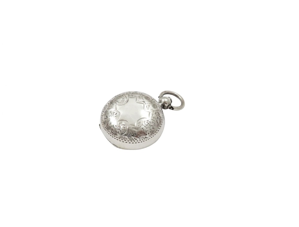 Antique Edwardian Sterling Silver Sovereign Case 1902 View VI
