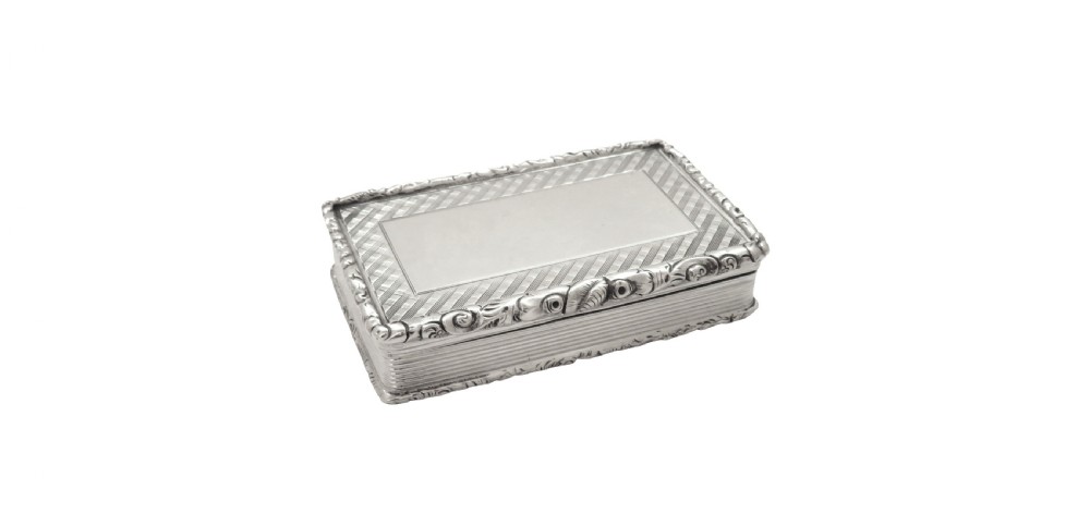 Antique Early Victorian Sterling Silver Snuff Box 1843 View IX