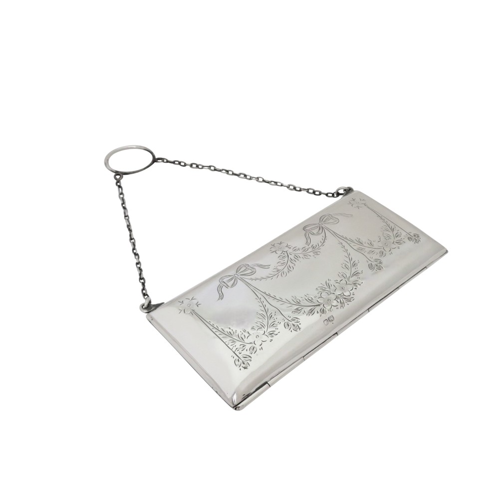Antique George V Sterling Silver Purse 1919
