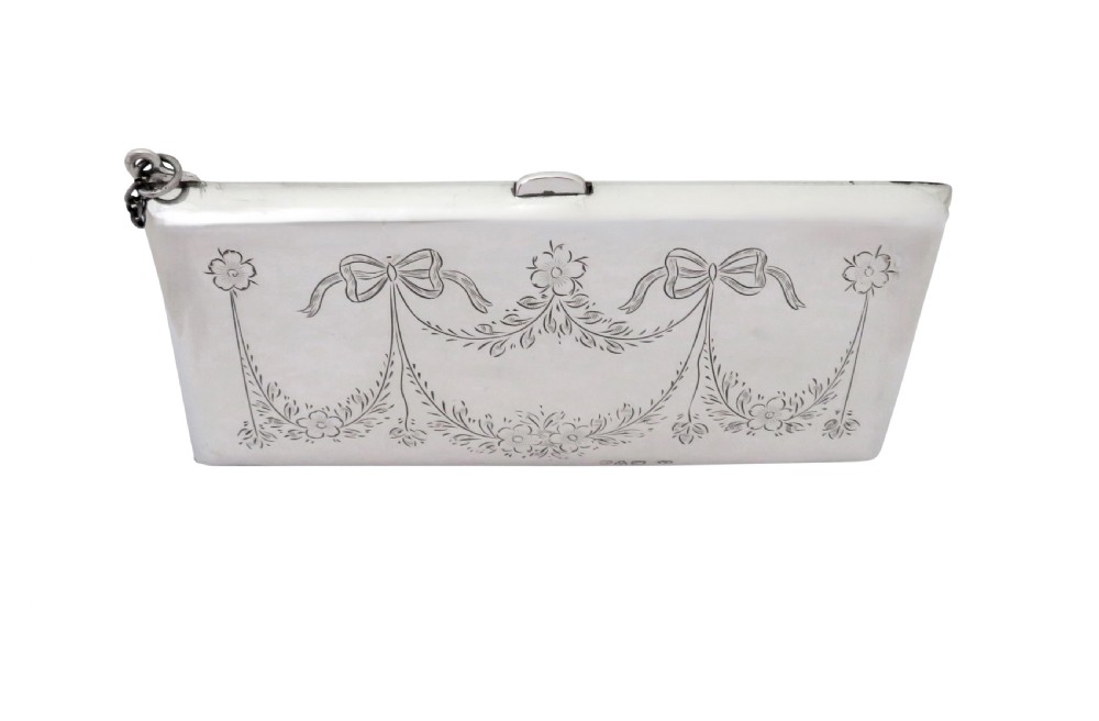 Antique George V Sterling Silver Purse 1919 View II