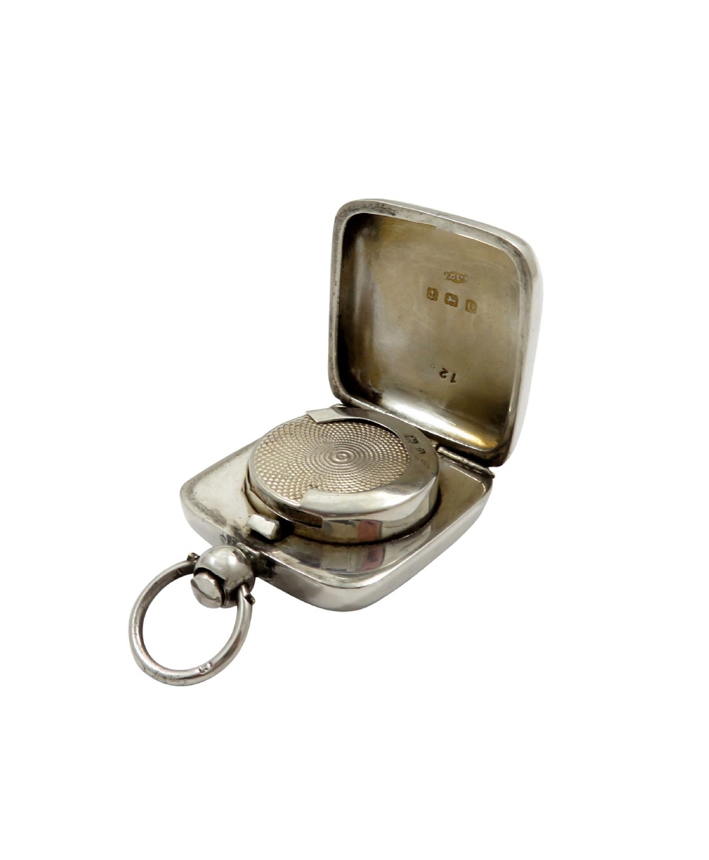Antique George V Sterling Silver Sovereign Case 1913 View VI