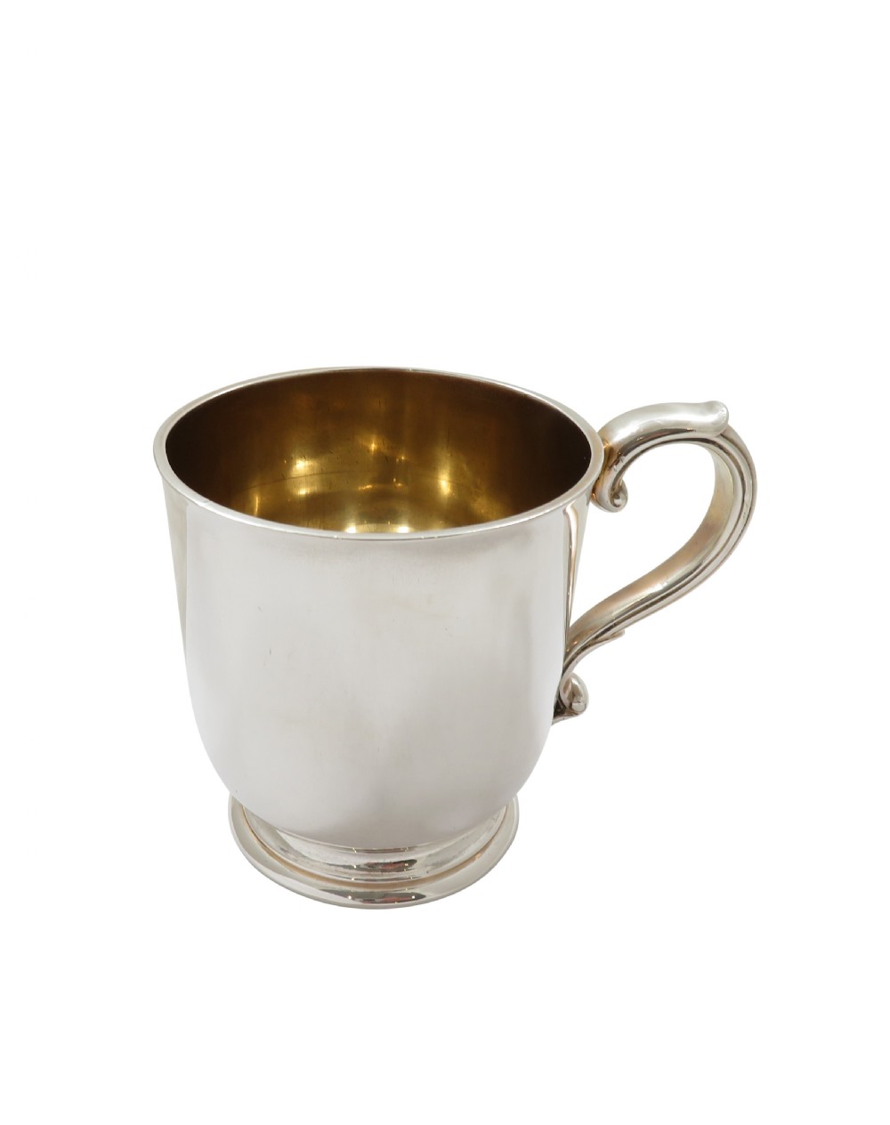 Antique George V Sterling Silver Christening Mug/Tankard in Case - Garrards 1917 View XIII