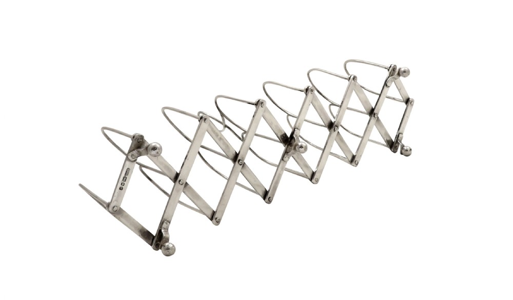 Expanding Sterling Silver Toast Rack  View II