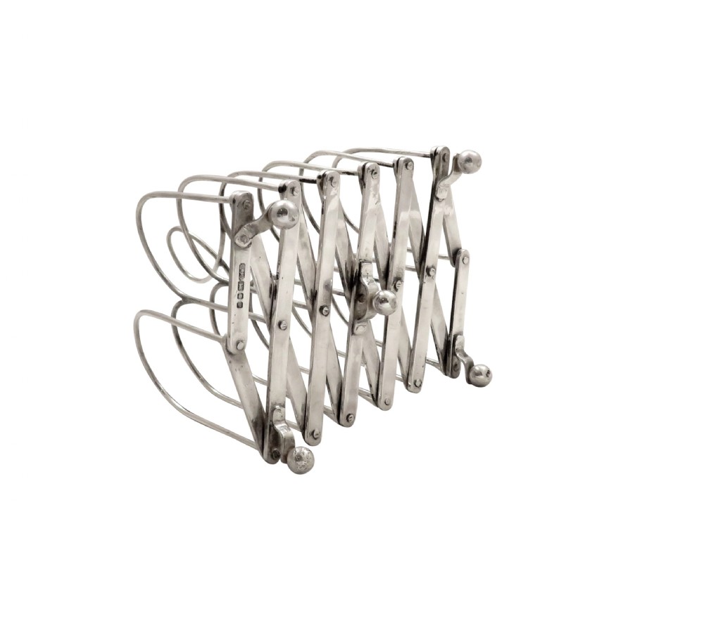 Expanding Sterling Silver Toast Rack  View VI