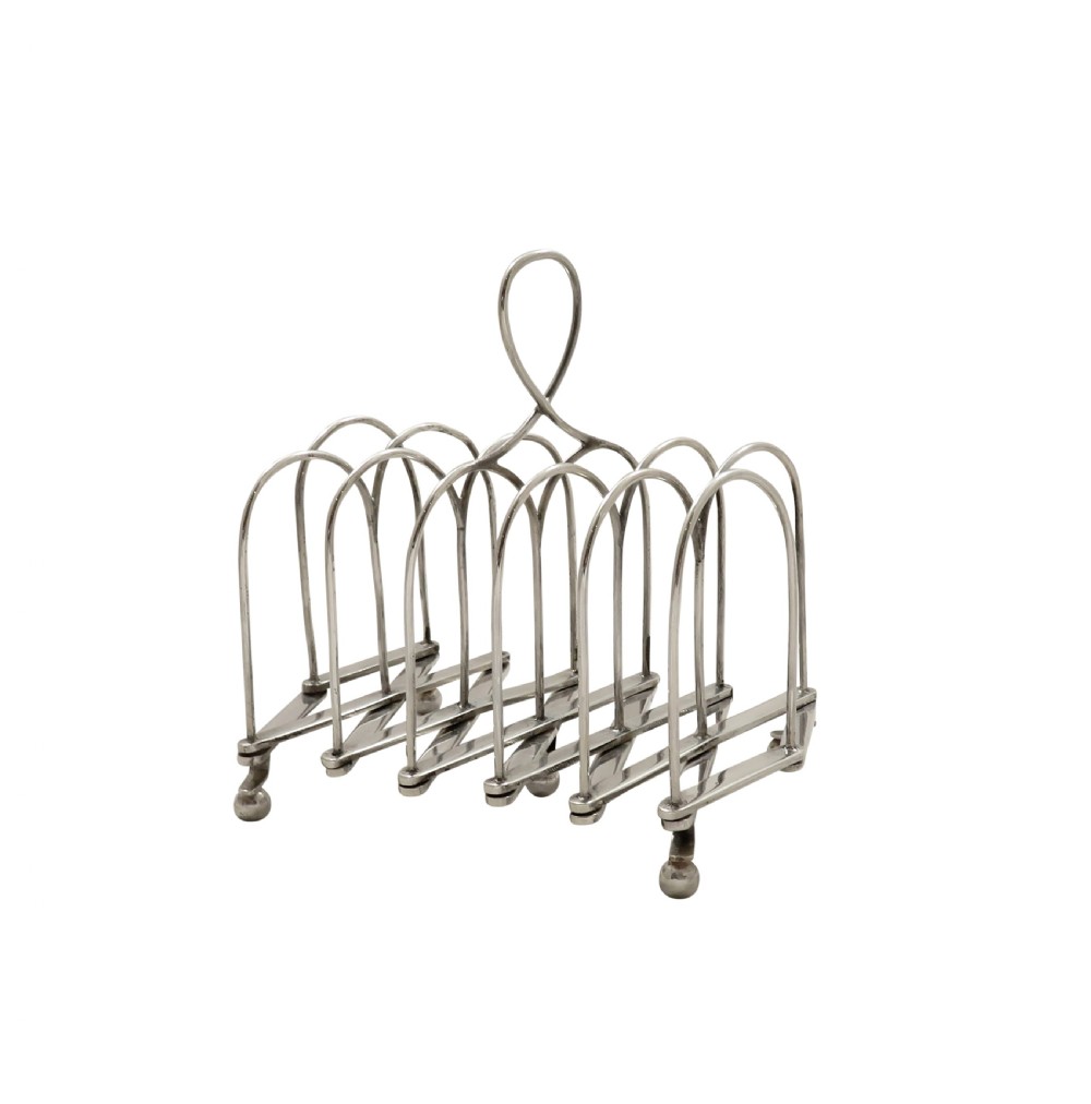 Expanding Sterling Silver Toast Rack  View VII