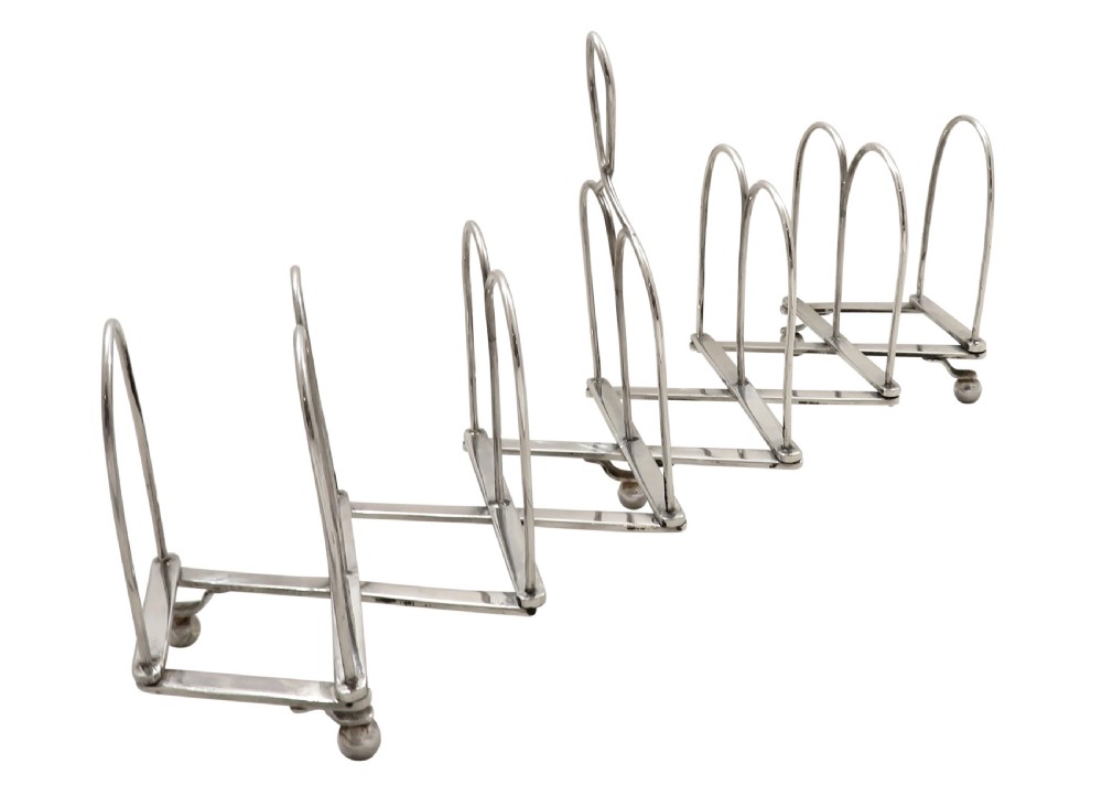 Expanding Sterling Silver Toast Rack  View IX