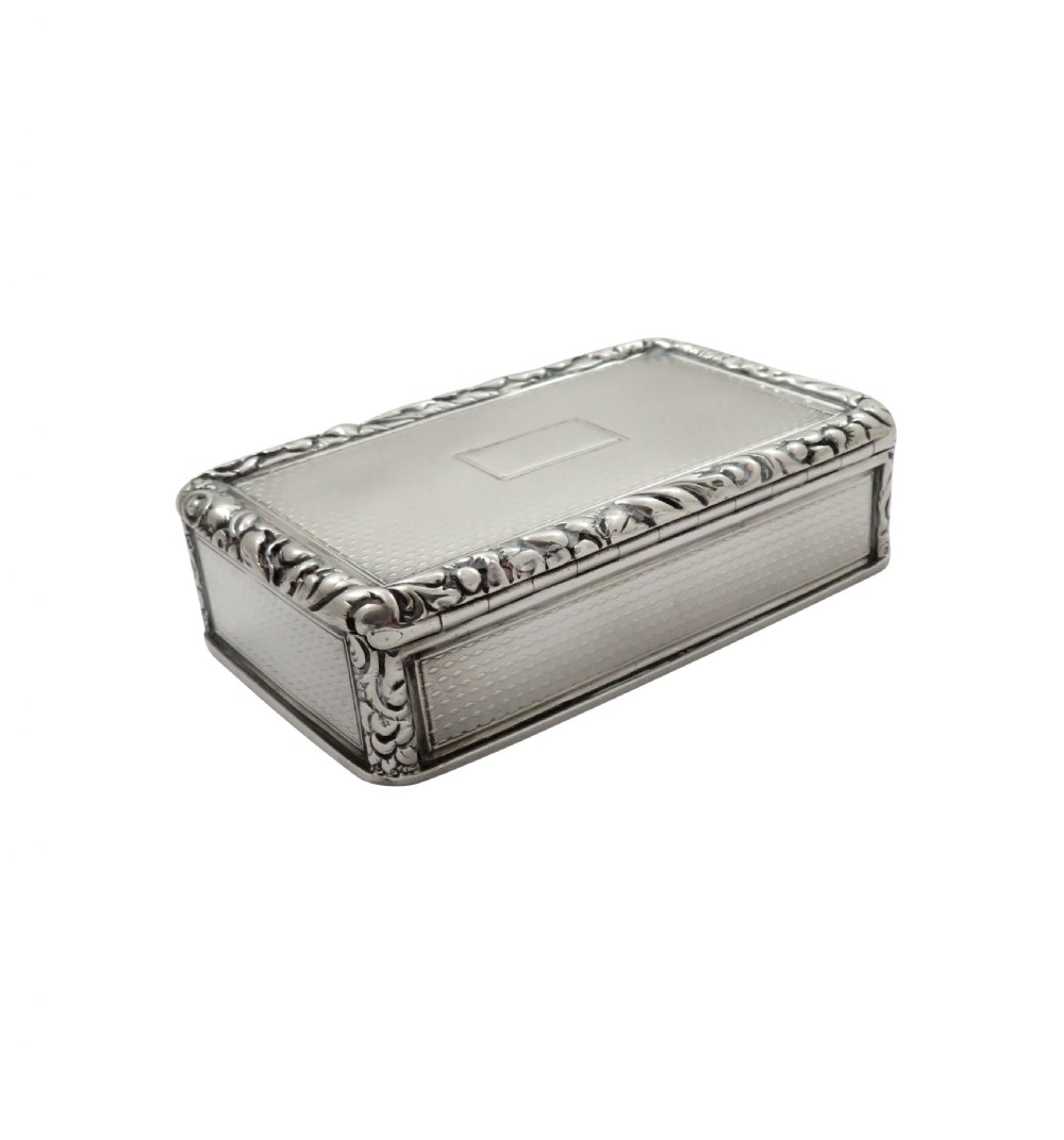 Antique Georgian Sterling Silver Snuff Box 1826 View IV