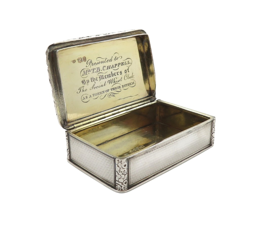 Antique Georgian Sterling Silver Snuff Box 1826 View VII
