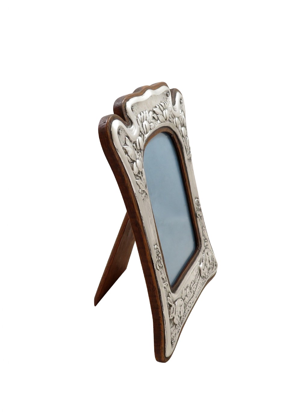Antique Art Nouveau Sterling Silver 'Rabbits' Photo Frame 1904 View VII