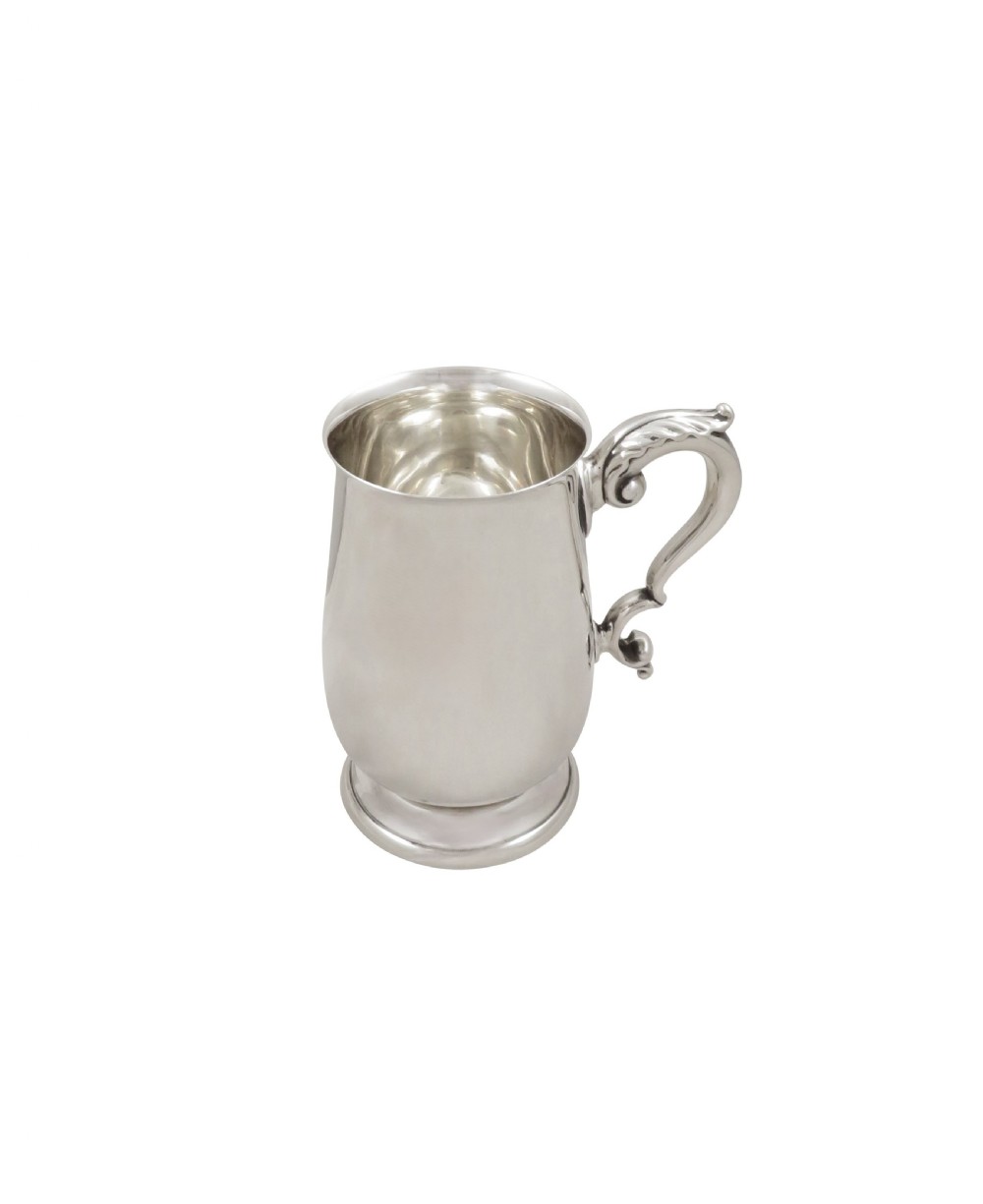 Antique Sterling Silver Pint Tankard / Mug 1963 View VIII