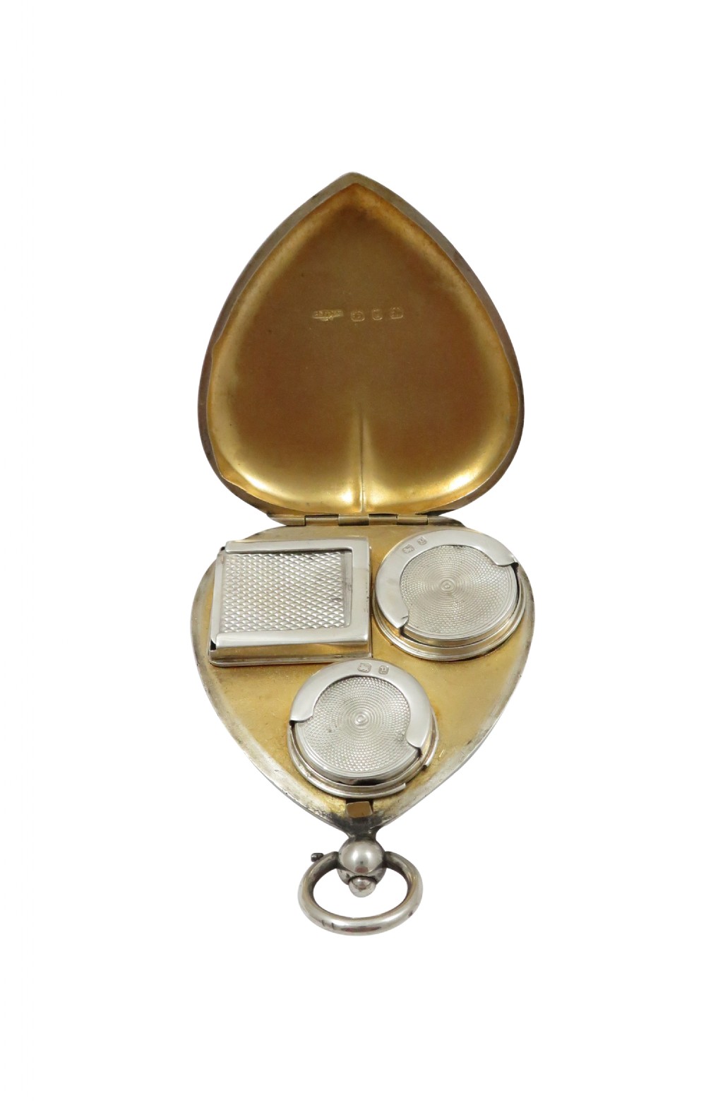 Antique Victorian Sterling Silver Combination Sovereign & Stamp Case 1898 View IX