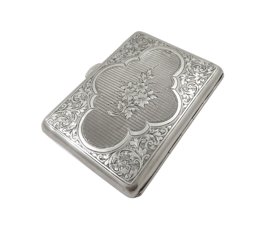 Antique Edwardian Sterling Silver Card Case / Aide Memoire 1902 View VI