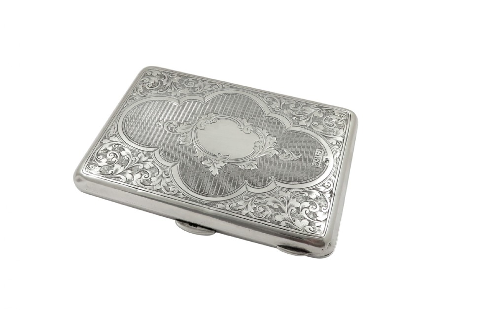 Antique Edwardian Sterling Silver Card Case / Aide Memoire 1902 View VIII