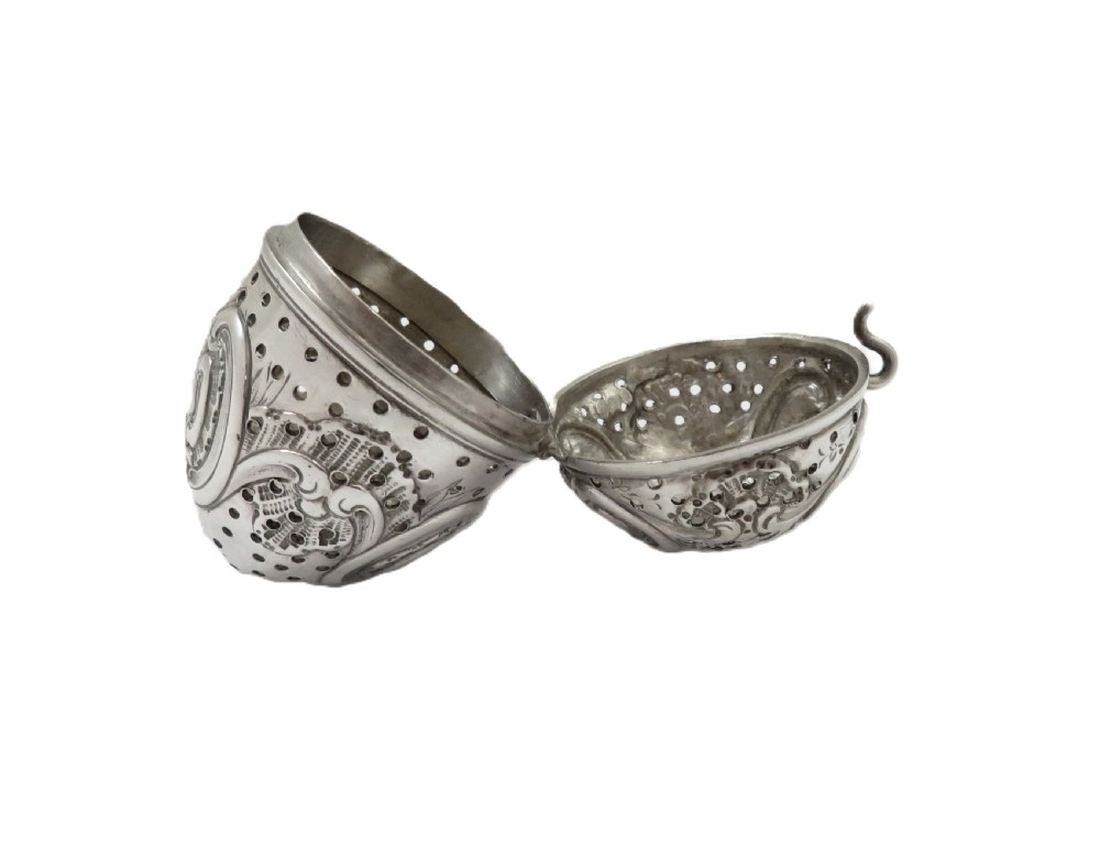 Antique Victorian Sterling Silver Tea Infuser 1895 View VII