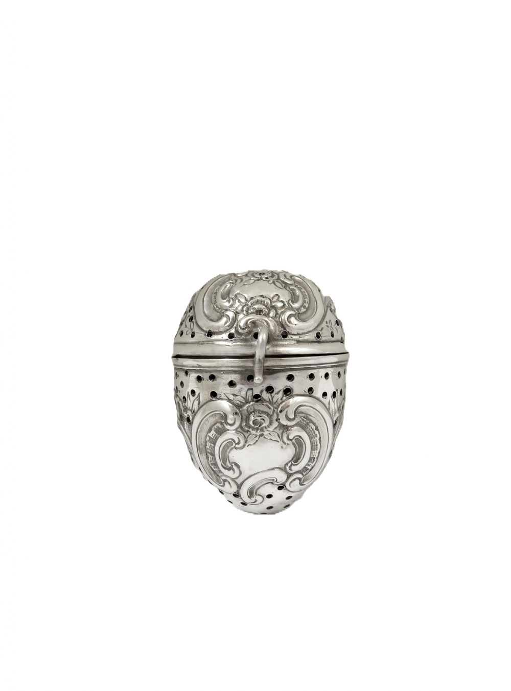 Antique Victorian Sterling Silver Tea Infuser 1895 View IX