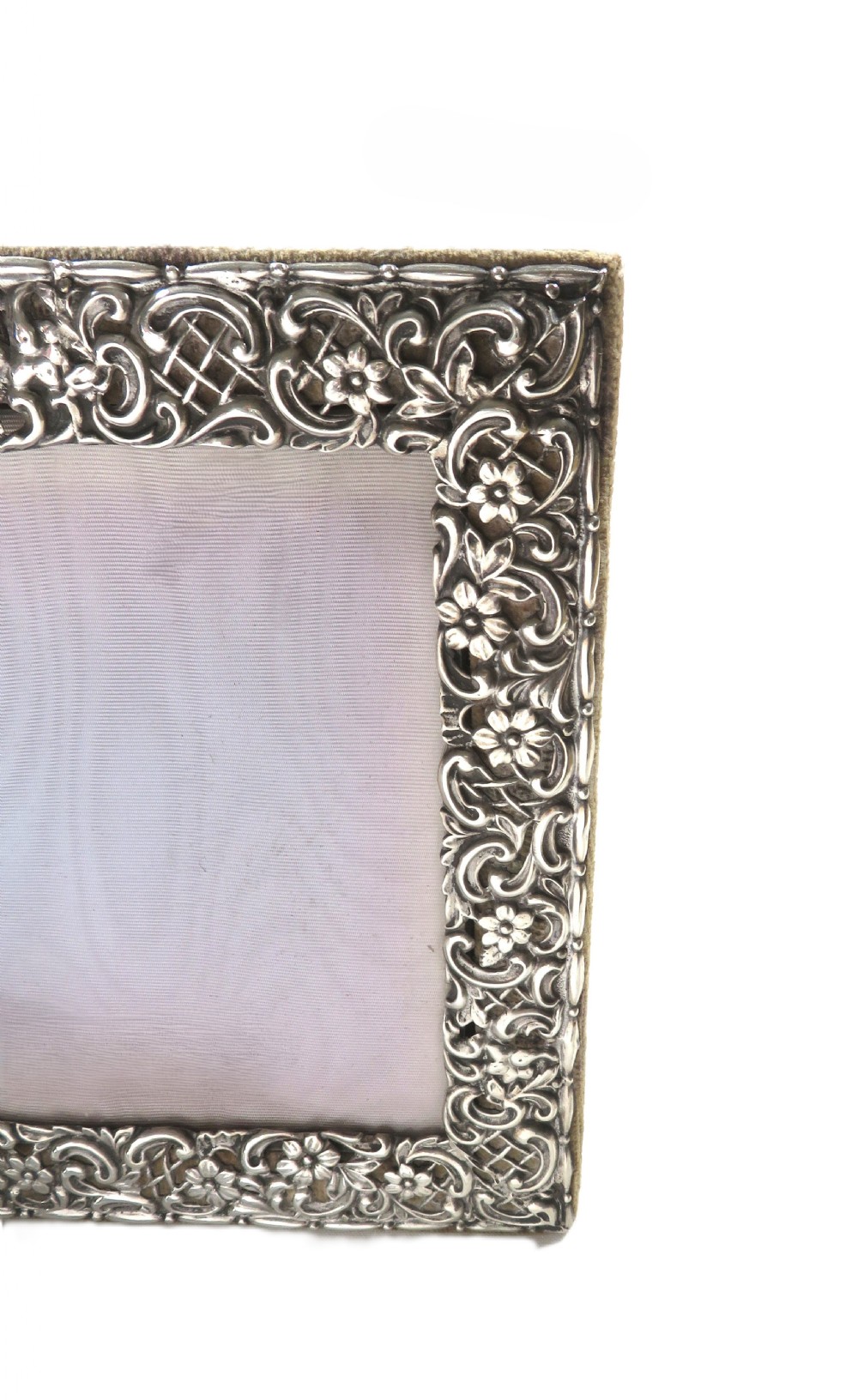 Antique Victorian Sterling Silver Landscape Photo Frame 1897 View III