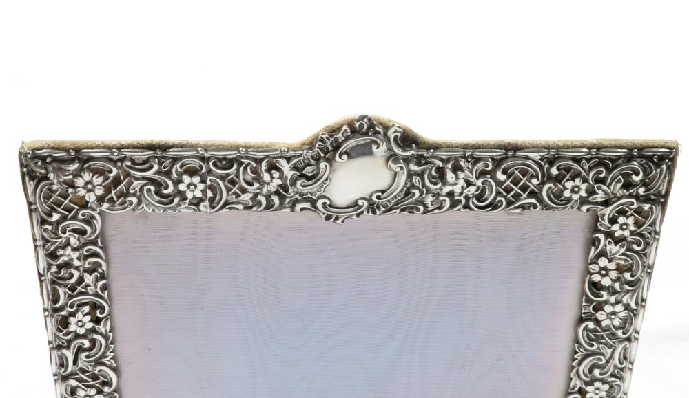 Antique Victorian Sterling Silver Landscape Photo Frame 1897 View V