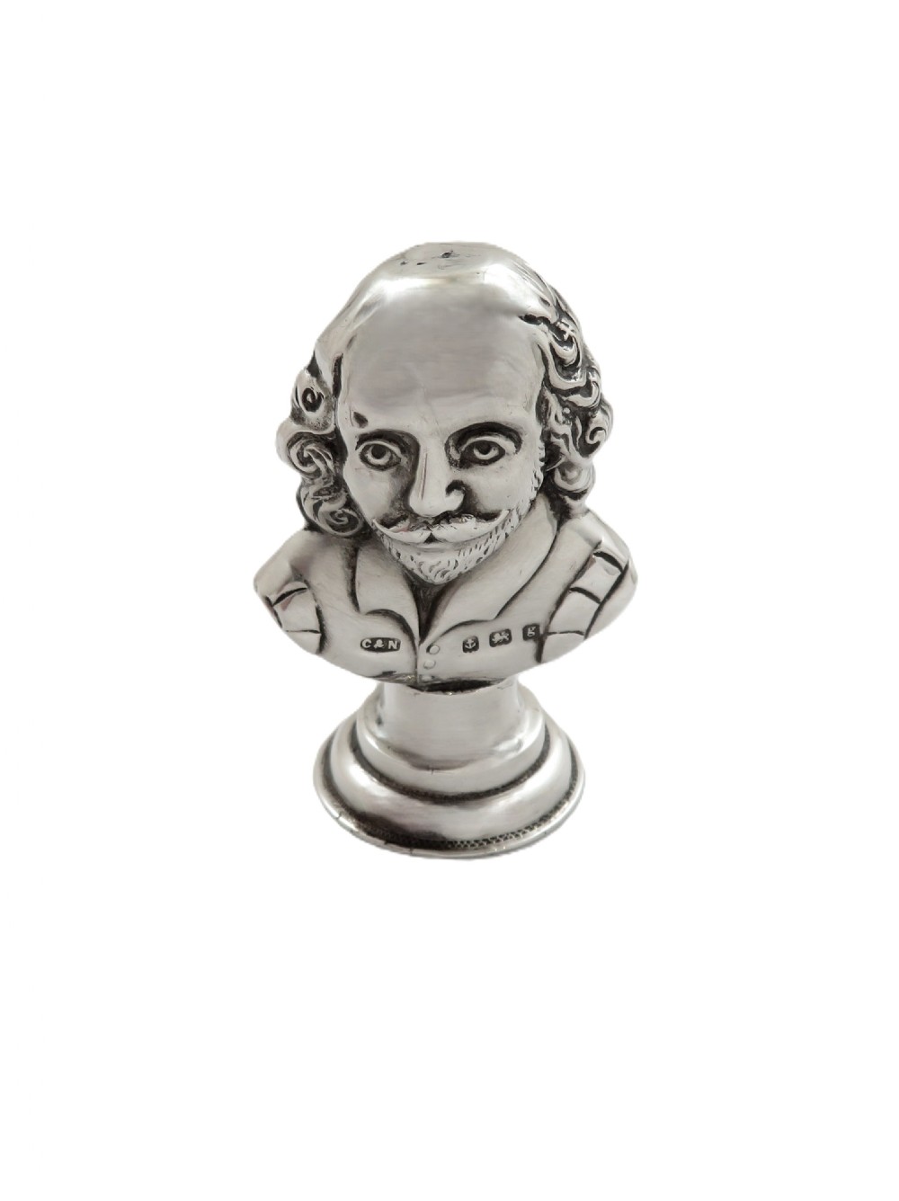 Antique Edwardian Sterling Silver 'William Shakespeare' Desk Seal 1906 View VIII