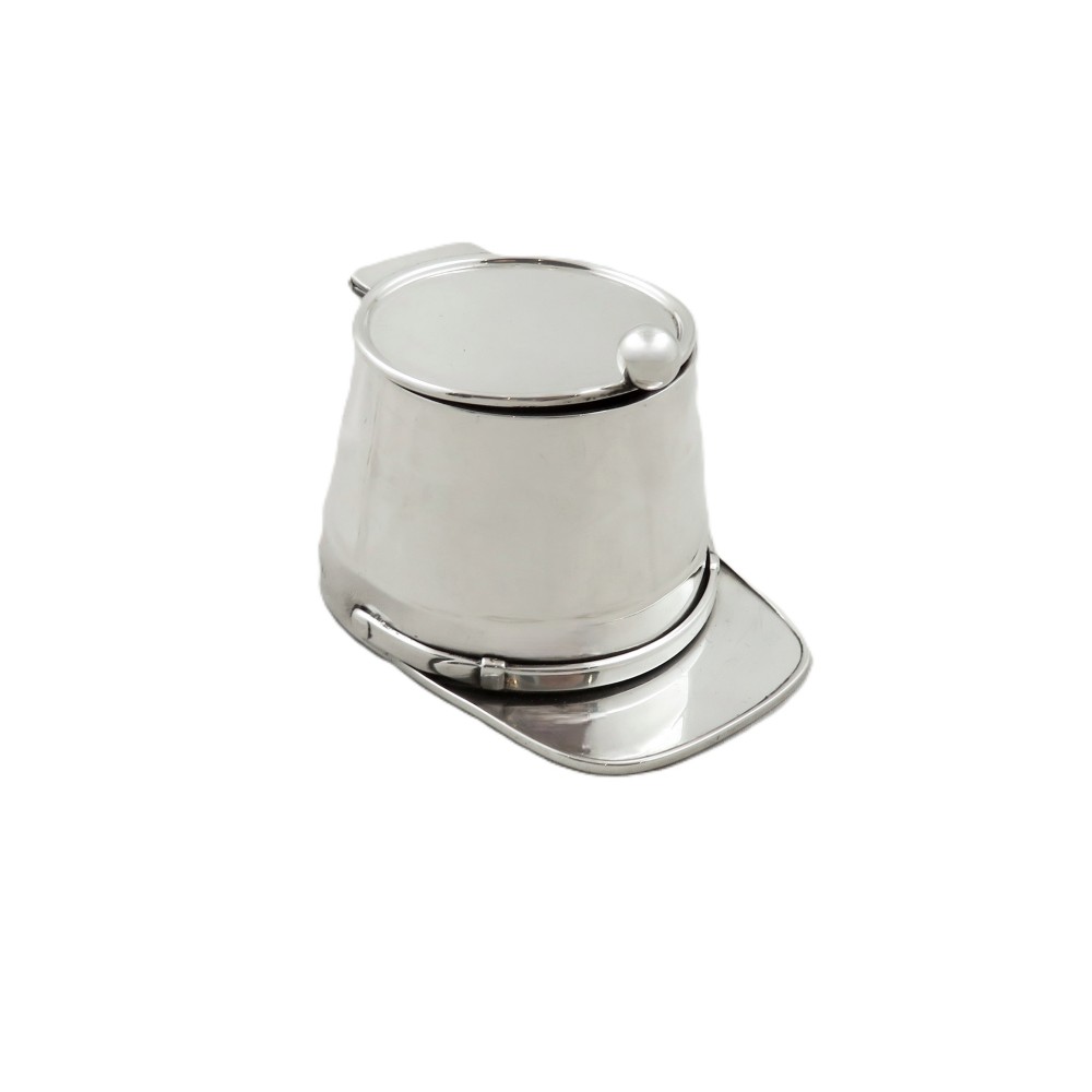 Antique Sterling Silver Novelty Hat / Cap Trinket Box 1914