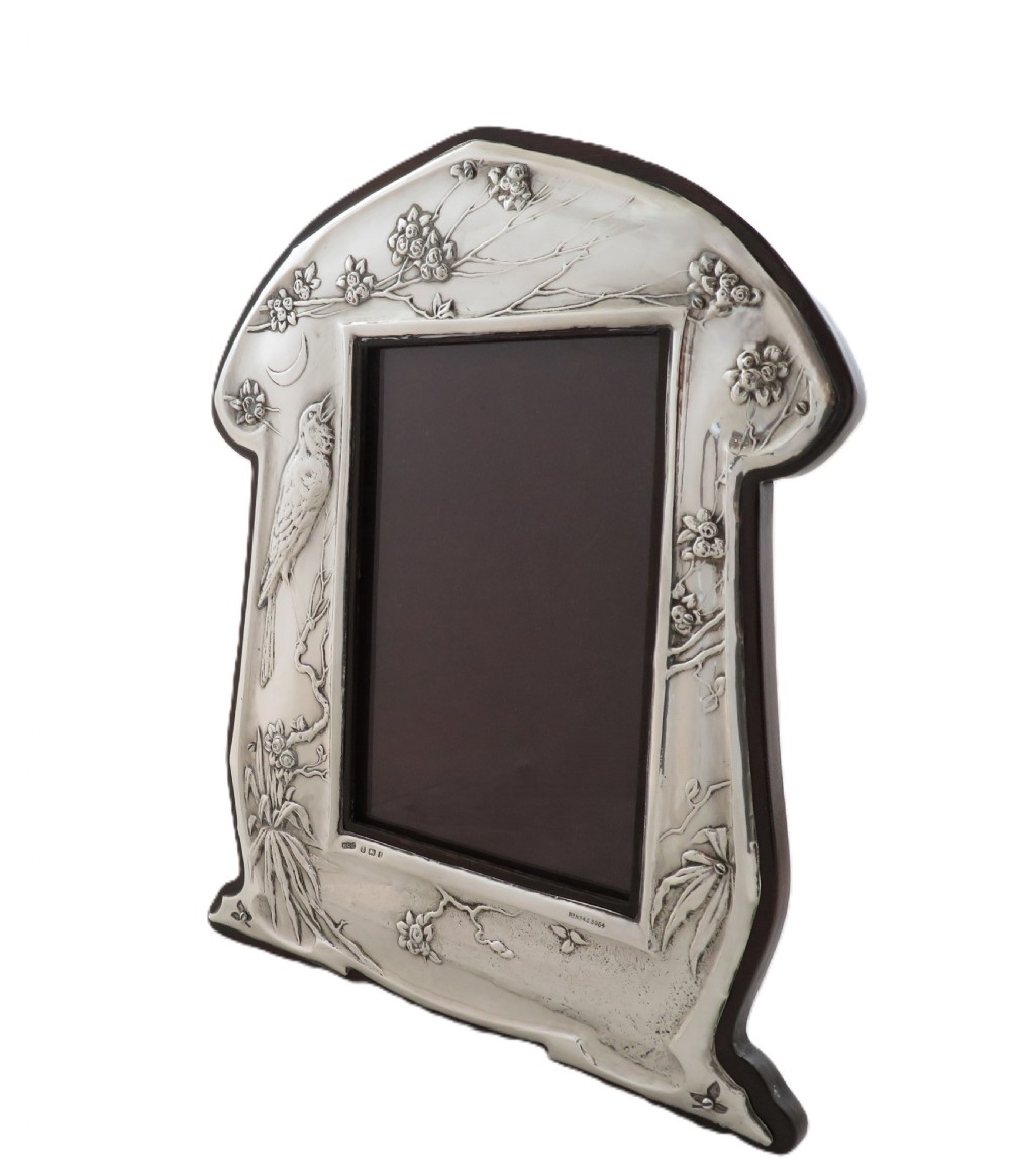 Antique Art Nouveau Sterling Silver 'Bird' 9